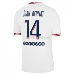 Camisola Paris Saint-Germain Juan Bernat 14 Equipamento Quarto 2021-2022 Manga Corta